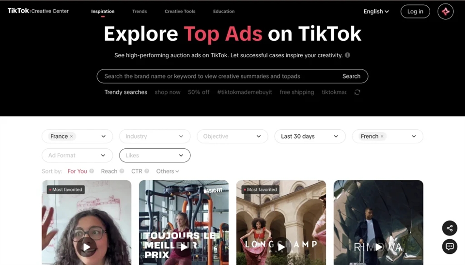 tiktok creative center nwfka