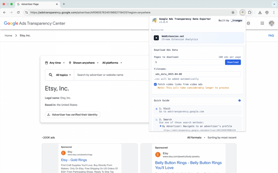 google ads transparency azfkl