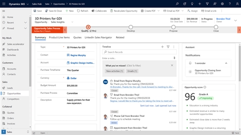 microsoft dynamics 365 sales qcbcm